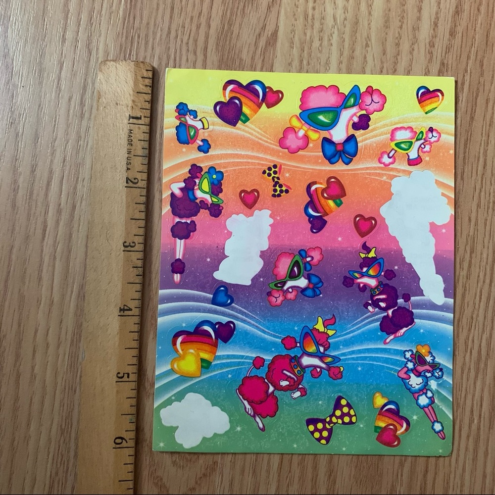 Vintage Lisa Frank Stickers Poodles In Sunglasses